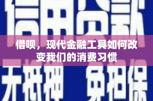 天门借呗，现代金融工具如何改变我们的消费习惯